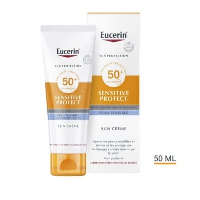 Sensitive protect. Écran solaire peau sensible et sèche. 50+ (50 ml) , EUCERIN