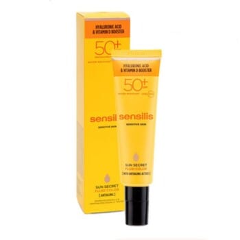 SUN SECRET. Soin pour le visage. Anti-âge. Fluide teinté 50+ (50 ml) , SENSILIS