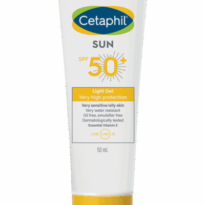 SUN. Light gel.  Peaux grasses et sensibles SPF50+. 50 ml , CETAPHIL