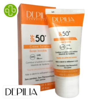 Crème invisible SPF50+ (50 ml) . DEPILIA