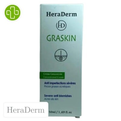 GRASKIN. Crème concentrée. anti-imperfections sévères. (50 ml) , HeraDerm