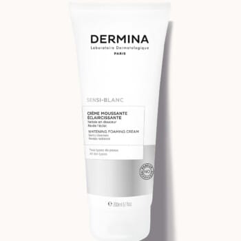 Sensi-Blanc. Crème moussante éclaircissante (200 ml) , DERMINA