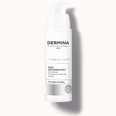 Sensi-Blanc (+). Soin dépigmentant (30 ml) , DERMINA