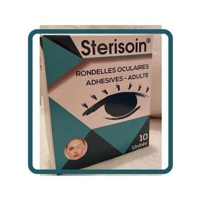 Compresses oculaires adhésives. adulte , STERISOIN