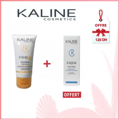 Kaline Pack: K-Sun, écran invisible 50+ (50ml) + K-Aqua, soin hydratant  (50 ml) , KALINE