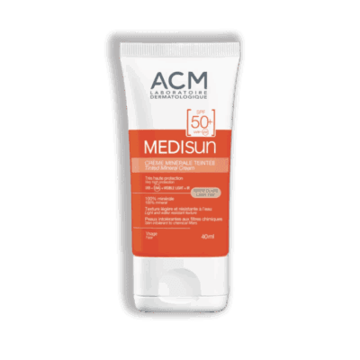 MEDISUN, Crème minérale, teinte claire SPF50+ (40 ml) , ACM
