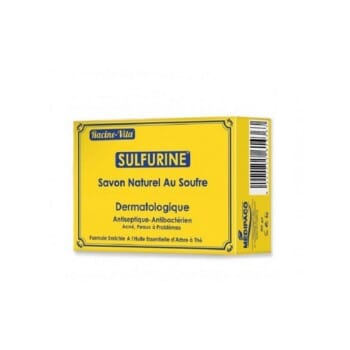 Sulfurine. Savon dermatologique au soufre. 80 gr , RACINE VITA