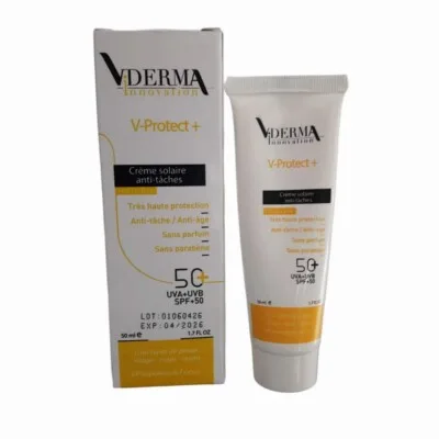 V-PROTECT+ . CRÈME SOLAIRE ANTI-TACHES SPF50+ - V-DERMA